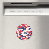 4th of July, Independence day, Camouflage Beige Magneet (Insitu (Vaatwasser))