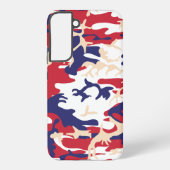 4th of July, Independence day, Camouflage Beige Samsung Galaxy Hoesje (Achterkant)
