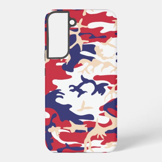 4th of July, Independence day, Camouflage Beige Samsung Galaxy Hoesje (Achterkant)