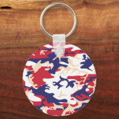 4th of July, Independence day, Camouflage Beige Sleutelhanger (Voorkant)