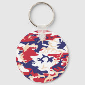 4th of July, Independence day, Camouflage Beige Sleutelhanger (Achterkant)
