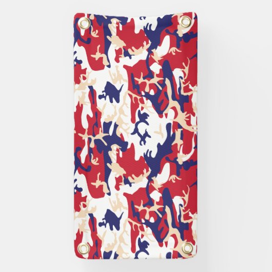 4th of July, Independence day, Camouflage Beige Spandoek (Verticaal)