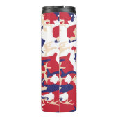 4th of July, Independence day, Camouflage Beige Thermosbeker (Achterkant)