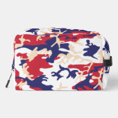 4th of July, Independence day, Camouflage Beige Toilettasje (Achterkant)