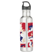 4th of July, Independence day, Camouflage Beige Waterfles (Achterkant)