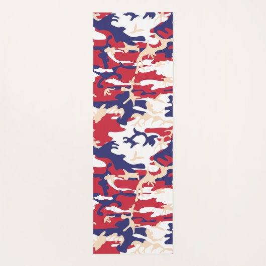 4th of July, Independence day, Camouflage Beige Yogamat (Achterkant)