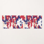 4th of July, Independence day, Camouflage Beige Yogamat (Voorkant (horizontaal))