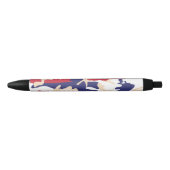 4th of July, Independence day, Camouflage Beige Zwarte Inkt Pen (Voorkant)