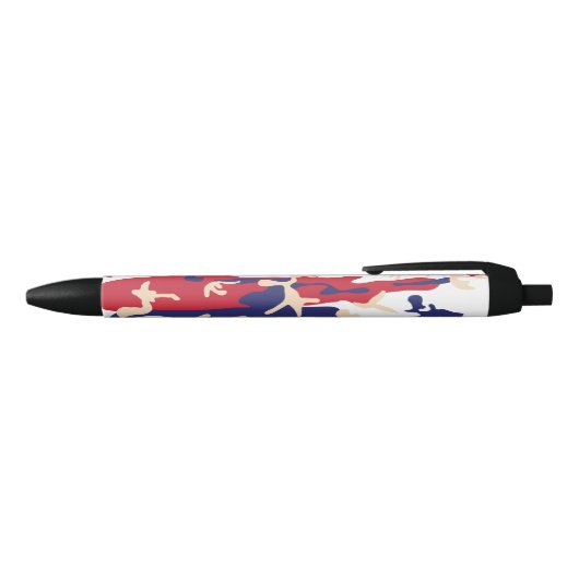 4th of July, Independence day, Camouflage Beige Zwarte Inkt Pen (Bovenkant)