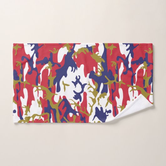 4th of July, Independence day, Camouflage Gold Bad Handdoek (Handdoek)
