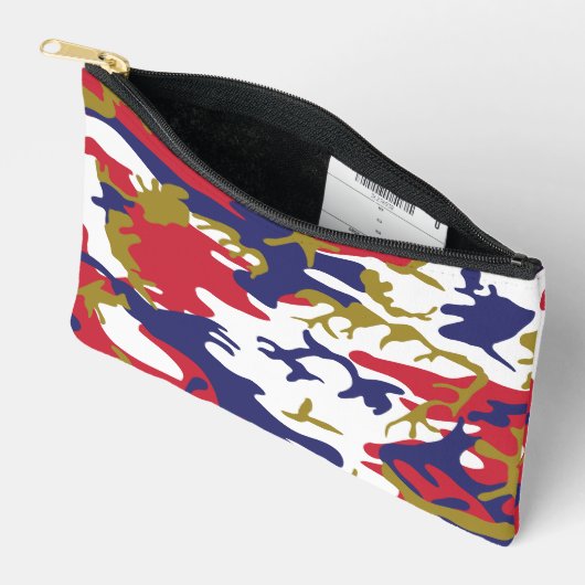 4th of July, Independence day, Camouflage Gold Etui (Open)