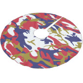 4th of July, Independence day, Camouflage Gold Kerstboom Rok (Gekanteld)