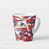 4th of July, Independence day, Camouflage Gold Latte Mok (Rechterhoek)