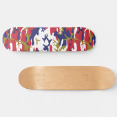 4th of July, Independence day, Camouflage Gold Persoonlijk Skateboard (Horizontaal)