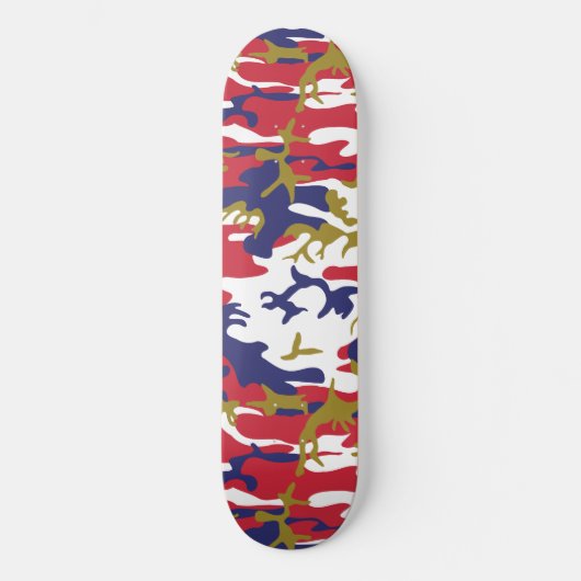 4th of July, Independence day, Camouflage Gold Persoonlijk Skateboard (Voorkant)
