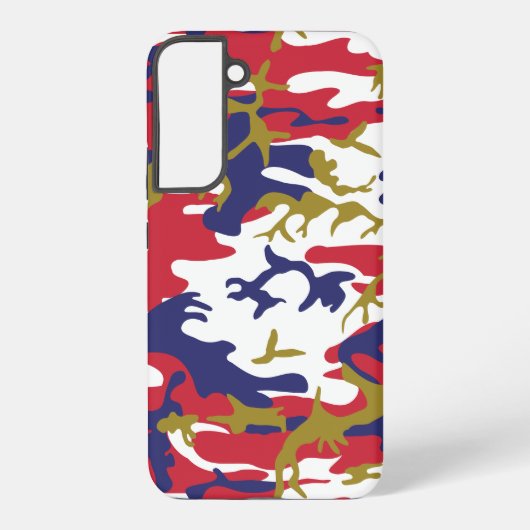 4th of July, Independence day, Camouflage Gold Samsung Galaxy Hoesje (Achterkant)
