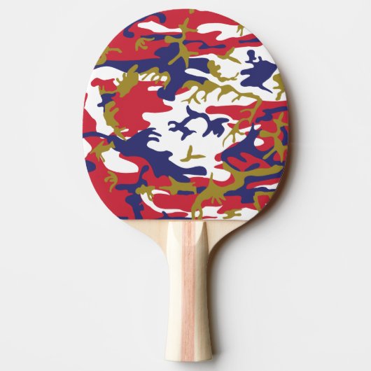 4th of July, Independence day, Camouflage Gold Tafeltennisbatje (Achterkant)
