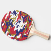 4th of July, Independence day, Camouflage Gold Tafeltennisbatje (Zijkant)