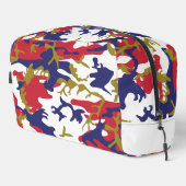 4th of July, Independence day, Camouflage Gold Toilettasje (Rechterhoek)