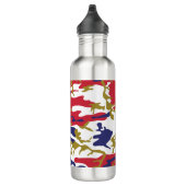 4th of July, Independence day, Camouflage Gold Waterfles (Rechts)