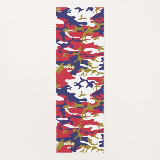 4th of July, Independence day, Camouflage Gold Yogamat (Voorkant)