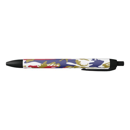 4th of July, Independence day, Camouflage Gold Zwarte Inkt Pen (Bodem)