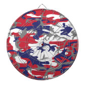 4th of July, Independence day, Camouflage Gray Dartbord (Voorkant)