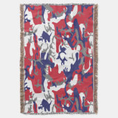 4th of July, Independence day, Camouflage Gray Deken (Voorkant Verticaal)