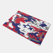 4th of July, Independence day, Camouflage Gray Deurmat (Schuin)
