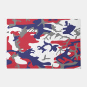 4th of July, Independence day, Camouflage Gray Deurmat (Voorkant)