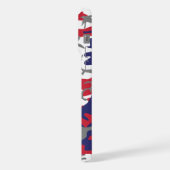 4th of July, Independence day, Camouflage Gray iPhone Hoesje (Linkerkant)