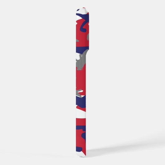 4th of July, Independence day, Camouflage Gray iPhone Hoesje (Rechterkant)