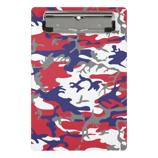 4th of July, Independence day, Camouflage Gray Mini Klembord (Voorkant)