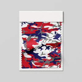 4th of July, Independence day, Camouflage Gray Stof