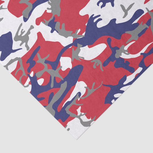 4th of July, Independence day, Camouflage Gray Tissuepapier (Detail)