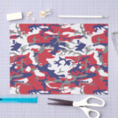 4th of July, Independence day, Camouflage Gray Tissuepapier (Craft)