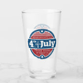 4th of july independence day glas (Achterkant)