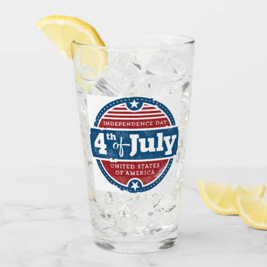 4th of july independence day glas (Voorkant ijs)