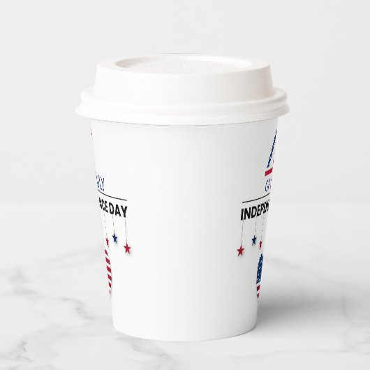 4th of July Independence Day Papieren Bekers (Links)