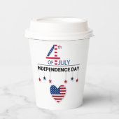 4th of July Independence Day Papieren Bekers (Voorkant)
