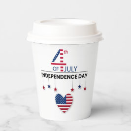 4th of July Independence Day Papieren Bekers