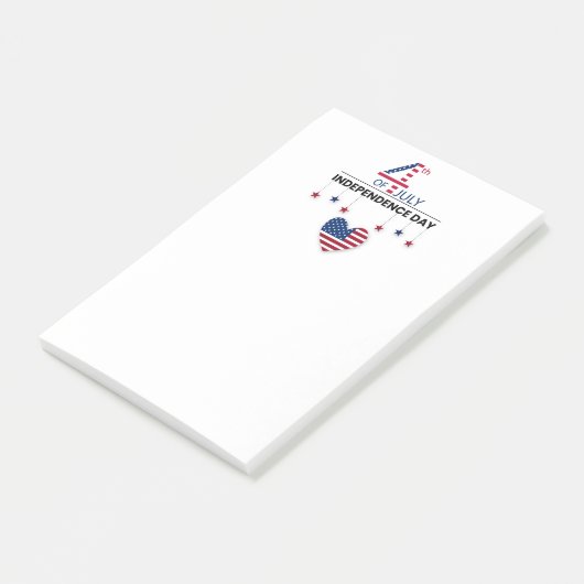 4th of July Independence Day Post-it® Notes (Schuin)