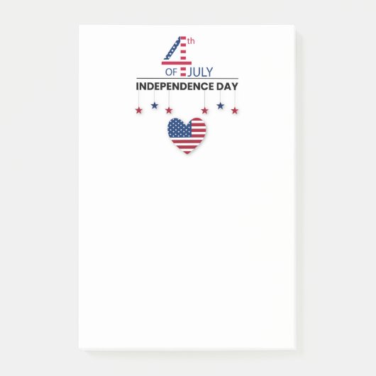 4th of July Independence Day Post-it® Notes (Voorkant)