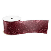 4th of July Independence Day Red Glitter Ribbon Satijnen Lint (Spoel)