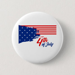 4th of July - Independence Day Ronde Button 5,7 Cm