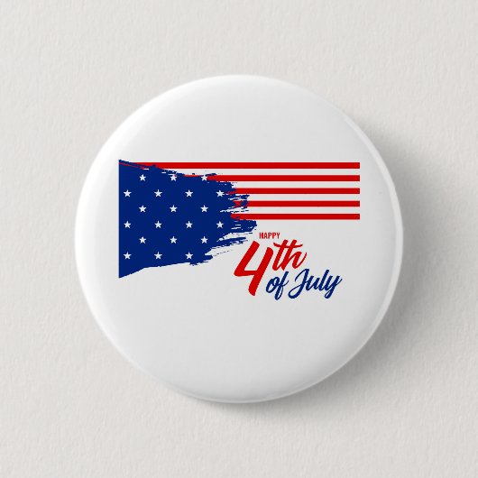 4th of July - Independence Day Ronde Button 5,7 Cm (Voorkant)