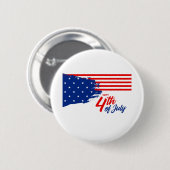 4th of July - Independence Day Ronde Button 5,7 Cm (Voorkant /achterkant)