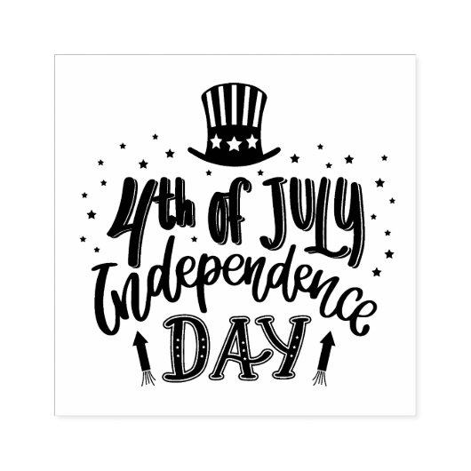 4th of July Independence Day Rubberstempel (Afrduk)