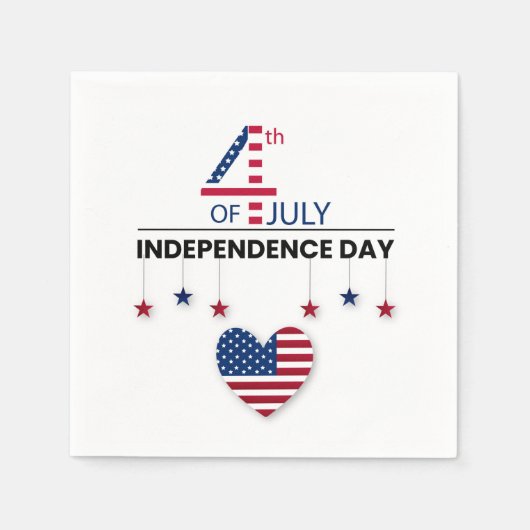 4th of July Independence Day Servet (Voorkant)