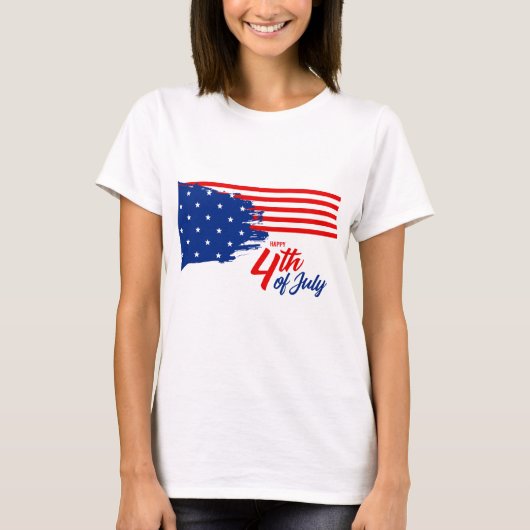 4th of July - Independence Day T-shirt (Voorkant)